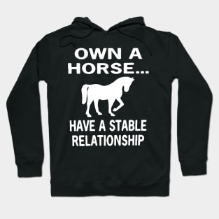 Own a Horse... Have A Stable Relationship Hoodie